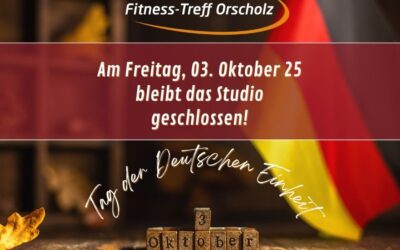 Unsere Öffnungszeiten am Tag der deutschen Einheit